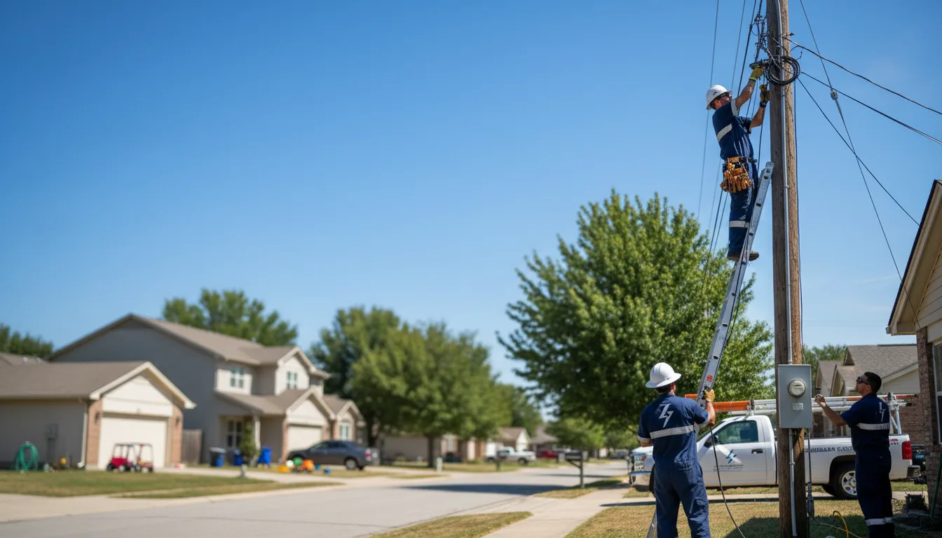 Residential electrician providing installation services in Waltonville, IL